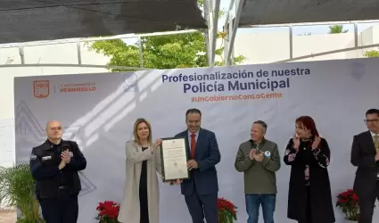 Entregan certificacin a la Polica Municipal