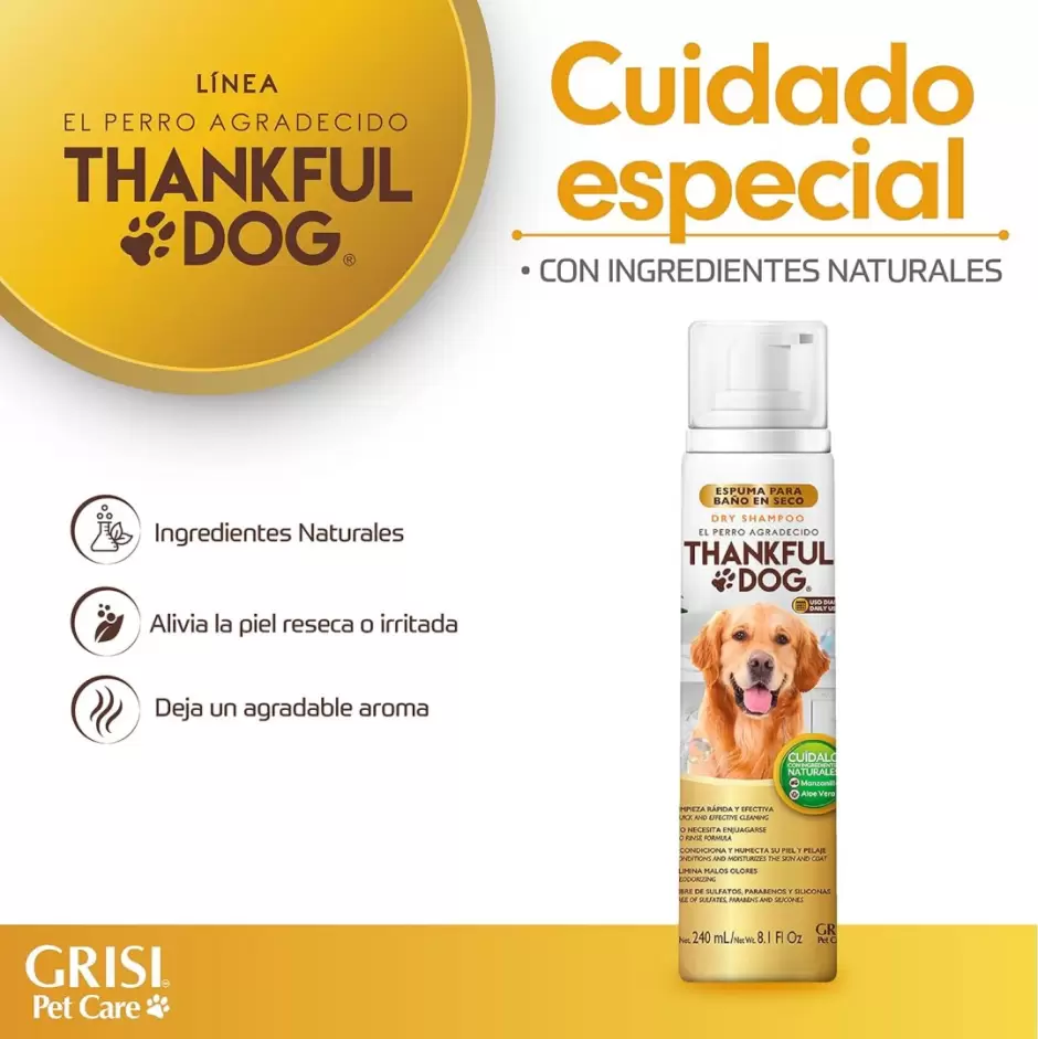 Shampoo en seco Thankful Dog