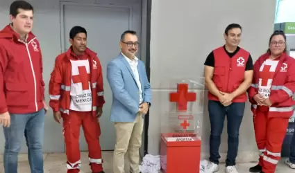 Colocan alcanca para donar a Cruz Roja en Aeropuerto Internacional de Hermosill