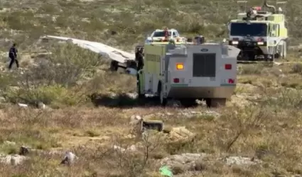 Cada de avioneta en Ramos Arizpe, Coahuila