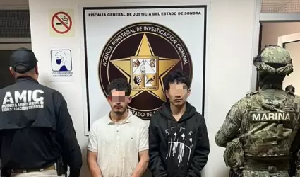 Capturan a tres criminales en Ciudad Obregón, entre ellos una menor de edad