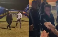 Luis Miguel baja de helicóptero a saludar a sus fans en República Dominicana