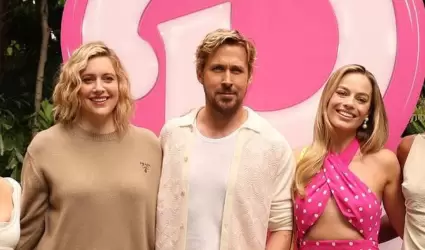 Greta Gerwig, Ryan Gosling y Margot Robbie.