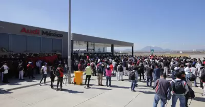 Estalla huelga en la planta de Audi México en San José Chiapa, Puebla