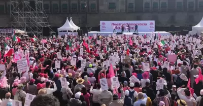 Concentracin en el Zcalo capitalino por la denominada Marcha por la Democracia