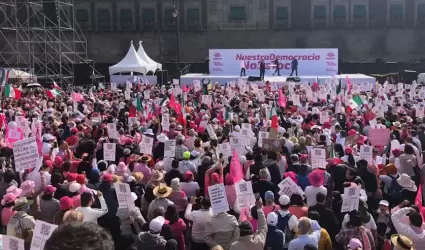 Concentracin en el Zcalo capitalino por la denominada Marcha por la Democracia