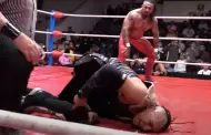 VIDEO Hijo del Vikingo sufre lesión en el ring ¡Y no había camilla!
