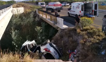 Accidente en carretera Los Mochis-El Carrizo