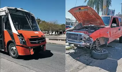 Choque de camin contra pick up