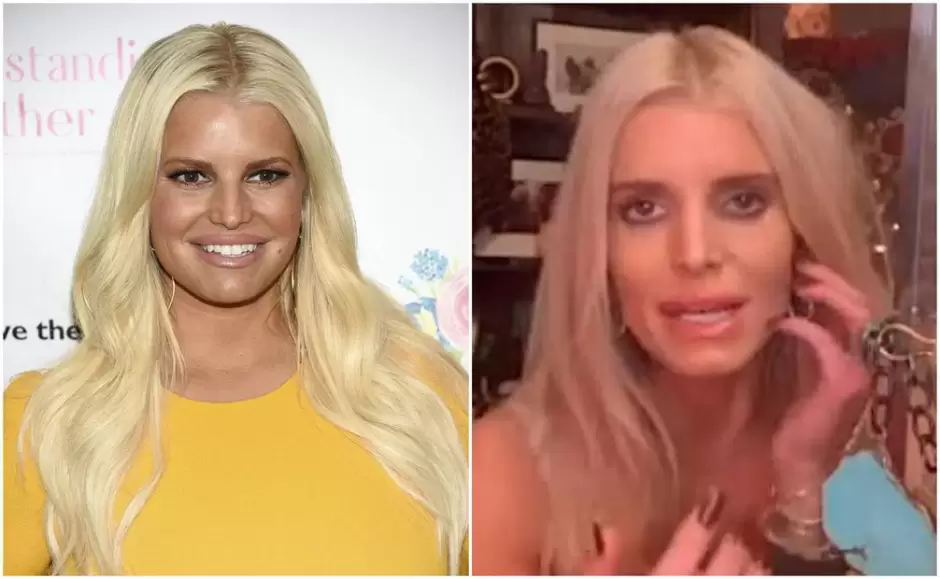 Jessica Simpson en 2018 y en 2022