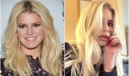 Jessica Simpson en 2007 y 2024 respectivamente.