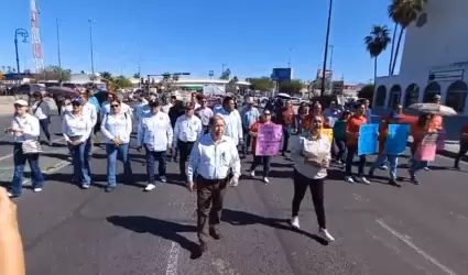 Marcha de sindicatos de la Unison