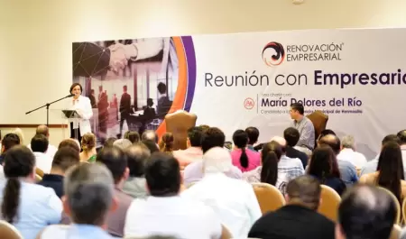 Mara Dolores del Ro se rene con empresarios de Hermosillo
