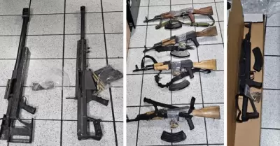 Armas aseguradas en Caborca