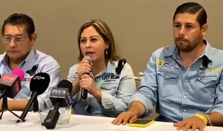 Integrantes de la coalici�n Dignidad y Seguridad por Morelos Vamos Todos (PRI-PA
