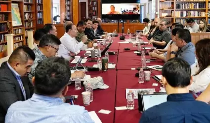 Reunin de la Mesa Estatal de Seguridad sobre el operativo el da de la jornada 