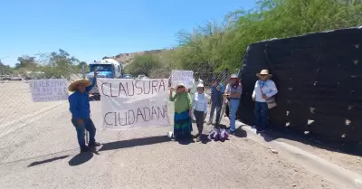 Protesta de colectivo ambientalista en La Sauceda