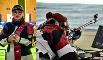 Andrea Palafox, especialista en rifle en Tiro Deportivo