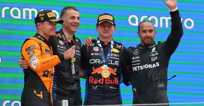 Podio del GP de Espaa de la F1