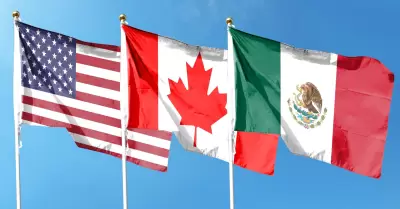 Banderas de Mxico, Estados Unidos y Canad