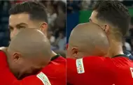 Cristiano Ronaldo llora con Pepe al quedar eliminados de Eurocopa