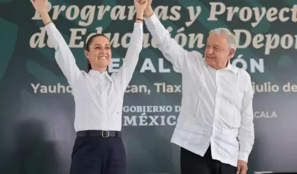 Claudia Sheinbaum y AMLO