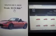 Joven intenta comprar Mazda a 520 pesos