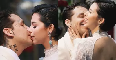 Christian Nodal y Ángela Aguilar