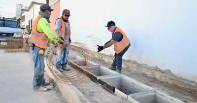 Obras en vialidades del Centro de Hermosillo