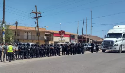 Manifestacin de los mineros de la Seccin 65