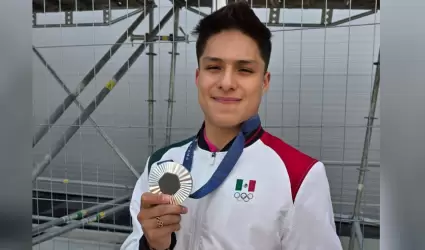 Osmar Olvera, ganador de medalla de plata en Pars 2024