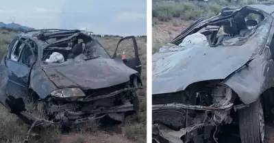 Trgico accidente en la carretera Hermosillo-Santa Ana