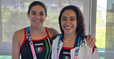 Gaby Agndez (der.) y Alejandra Orozco (izq.) culminaron su participaron en la F