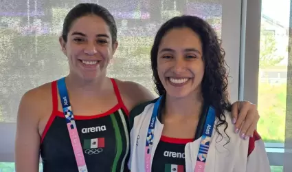 Gaby Agndez (der.) y Alejandra Orozco (izq.) culminaron su participaron en la F