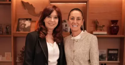 Cristina Kirchner y Claudia Sheinbaum