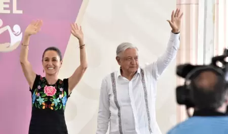 Claudia Sheinbaum y Andrs Manuel Lpez Obrador