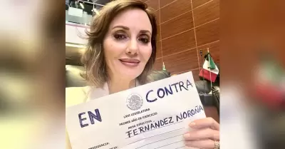 Lilly Tllez presume voto en contra de Noroa