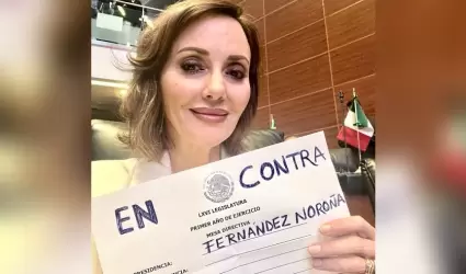 Lilly Tllez presume voto en contra de Noroa