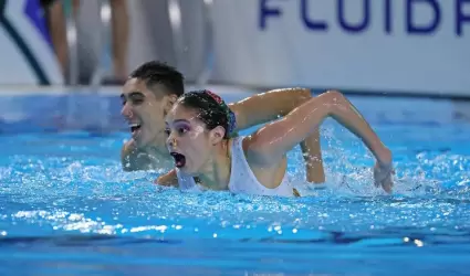 Diego Villalobos y Camila Argumedo se suben al podio en la prueba dueto mixto t