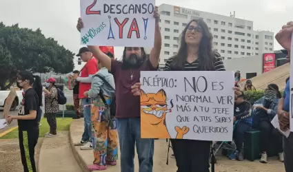 Manifestación de trabajadores