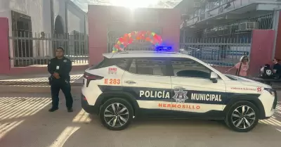 Polica en escuelas de Hermosillo