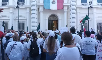 Manifestacin de trabajadores del Poder Judicial