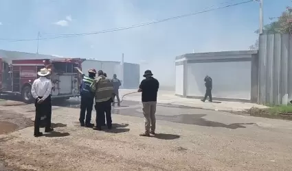 Incendio bodega Parque Industrial Hermosillo