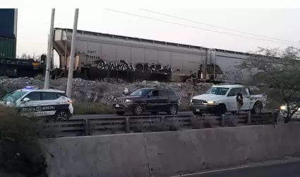 Detenidos en el vertedor de la presa