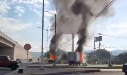 Quema de vehculos en Sinaloa