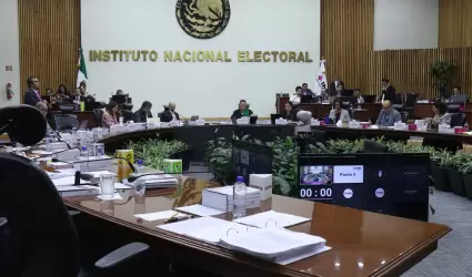 Sesin del consejo general del Instituto Nacional Electoral (INE)