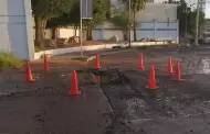 Ruptura de tubera dejar sin agua a colonias del sur de Hermosillo