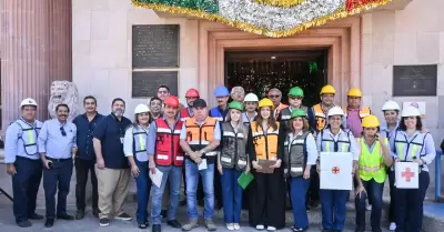 Se realiz en Palacio Municipal un simulacro y evacuacin