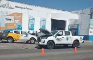 Aparatoso accidente entre dos vehculos en Hermosillo