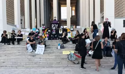 Manifestacin de trabajadores del Poder Judicial